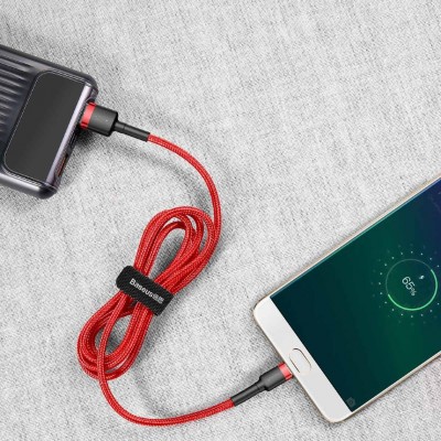 Кабель USB BASEUS Cafule, USB - MicroUSB, 1.5А, 2 м, красный+красный Кабель USB BASEUS Cafule, USB - MicroUSB, 1.5А, 2 м, красный+красный