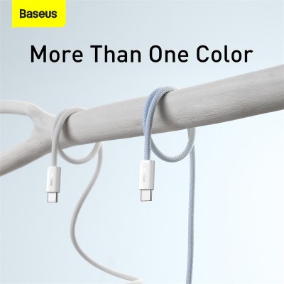 Кабель USB-C BASEUS Dynamic Series Fast Charging, Type-C - Type-C, 5A, 100W, 1 м, белый Кабель USB-C BASEUS Dynamic Series Fast Charging, Type-C - Type-C, 5A, 100W, 1 м, белый