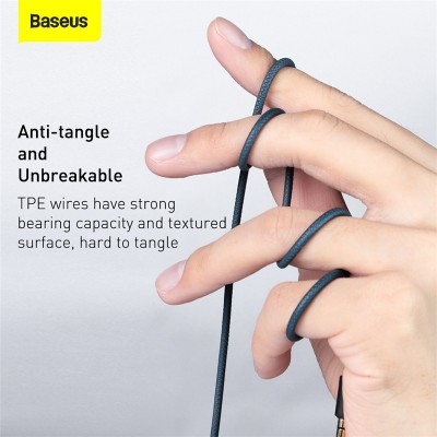 Проводные наушники BASEUS Encok H19, Jack 3.5mm, синий Проводные наушники BASEUS Encok H19, Jack 3.5mm, синий