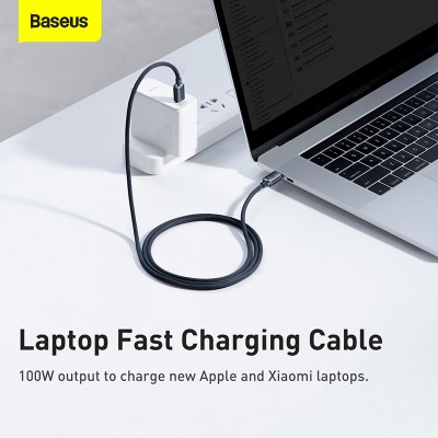 Кабель USB-C BASEUS Crystal Shine Series Fast Charging, Type-C - Type-C, 5A, 100W, 1,2м, черный Кабель USB-C BASEUS Crystal Shine Series Fast Charging, Type-C - Type-C, 5A, 100W, 1,2м, черный