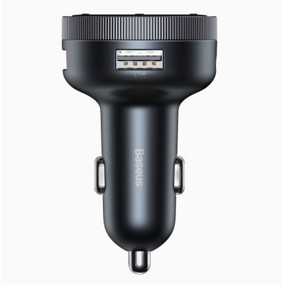 FM - Трансмиттер BASEUS Enjoy Car Wireless MP3, 2*USB, 3.4A, 17 Вт, черный, с дисплеем FM - Трансмиттер BASEUS Enjoy Car Wireless MP3, 2*USB, 3.4A, 17 Вт, черный, с дисплеем
