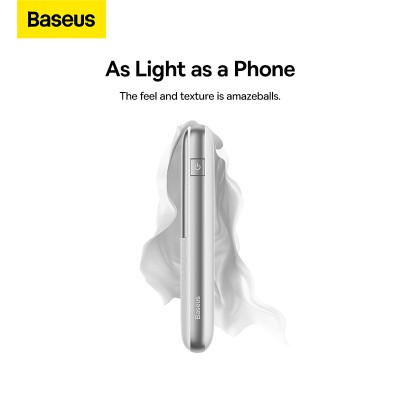 Портативный аккумулятор BASEUS Bipow Pro 20W, 3A, 10000 мА⋅ч, белый Портативный аккумулятор BASEUS Bipow Pro 20W, 3A, 10000 мА⋅ч, белый