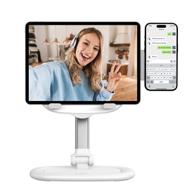 Подставка для ноутбука/телефона BASEUS Seashell Serie, белый Подставка для ноутбука/телефона BASEUS Seashell Serie, белый