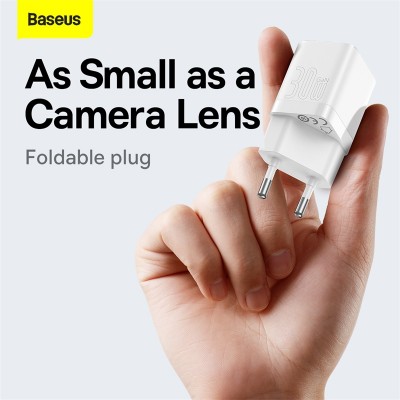 Зарядное устройство BASEUS GaN3 USB-C, 3A, 30W, белый Зарядное устройство BASEUS GaN3 USB-C, 3A, 30W, белый