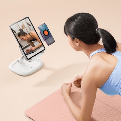 Подставка для ноутбука/телефона BASEUS Seashell Serie, белый Подставка для ноутбука/телефона BASEUS Seashell Serie, белый