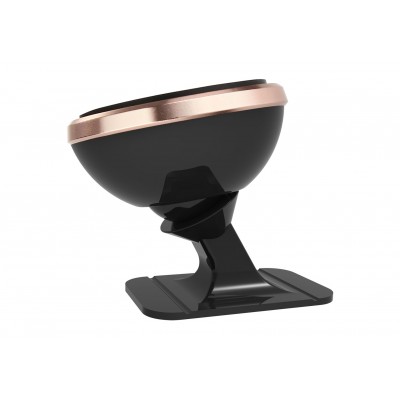 Автомобильный держатель BASEUS 360-degree Rotation, магнитный, розовое золото, на клею Автомобильный держатель BASEUS 360-degree Rotation, магнитный, розовое золото, на клею