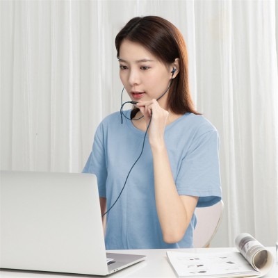 Проводные наушники BASEUS Encok H19, Jack 3.5mm, синий Проводные наушники BASEUS Encok H19, Jack 3.5mm, синий