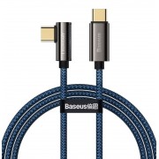Кабель USB-C BASEUS Legend Series Elbow, Type-C - Type-C, 100W, 1 м, синий