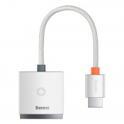 Переходник/Адаптер BASEUS Lite Series Adapter, HDMI - VGA (3.5mm Aux Port & Micro USB Power Input), белый