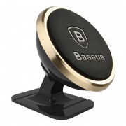 Автомобильный держатель BASEUS 360° Adjustable Magnetic, магнитный, золотой, на клею