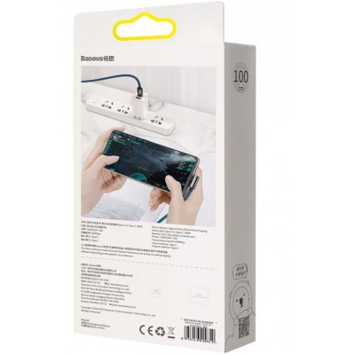 Кабель USB-C BASEUS Legend Series Elbow, Type-C - Type-C, 100W, 1 м, синий Кабель USB-C BASEUS Legend Series Elbow, Type-C - Type-C, 100W, 1 м, синий