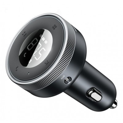 FM - Трансмиттер BASEUS Enjoy Car Wireless MP3, 2*USB, 3.4A, 17 Вт, черный, с дисплеем FM - Трансмиттер BASEUS Enjoy Car Wireless MP3, 2*USB, 3.4A, 17 Вт, черный, с дисплеем