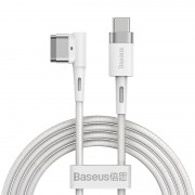 Кабель USB-C BASEUS Zinc Magnetic Series iP Laptop, Type-C - L-shaped, 60W, 2 м, белый