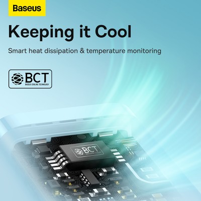 Зарядное устройство BASEUS GaN5 Fast Charger(mini) USB-C, 3A, 30W, синий Зарядное устройство BASEUS GaN5 Fast Charger(mini) USB-C, 3A, 30W, синий