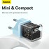 Зарядное устройство BASEUS GaN5 Fast Charger(mini) USB-C, 3A, 30W, синий Зарядное устройство BASEUS GaN5 Fast Charger(mini) USB-C, 3A, 30W, синий