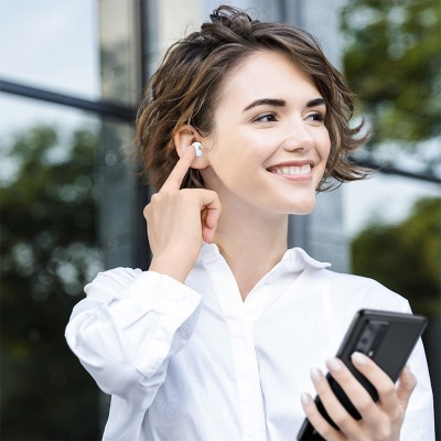 Беспроводные наушники BASEUS Encok WM01, Bluetooth, 40 мАч, белый, Type-C Беспроводные наушники BASEUS Encok WM01, Bluetooth, 40 мАч, белый, Type-C