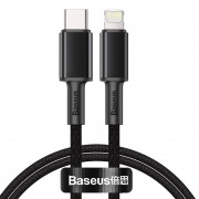 Кабель USB-C BASEUS High Density Braided, Type-C - Lightning, 20W, 1 м, черный