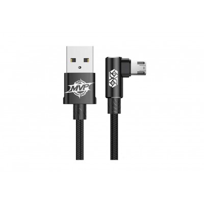Кабель USB BASEUS MVP Elbow Type, USB - MicroUSB, 2А, 1 м, черный, угловой Кабель USB BASEUS MVP Elbow Type, USB - MicroUSB, 2А, 1 м, черный, угловой