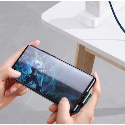 Кабель USB-C BASEUS Legend Series Elbow, Type-C - Type-C, 100W, 1 м, синий Кабель USB-C BASEUS Legend Series Elbow, Type-C - Type-C, 100W, 1 м, синий