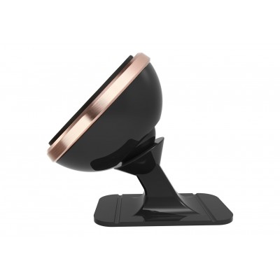 Автомобильный держатель BASEUS 360-degree Rotation, магнитный, розовое золото, на клею Автомобильный держатель BASEUS 360-degree Rotation, магнитный, розовое золото, на клею