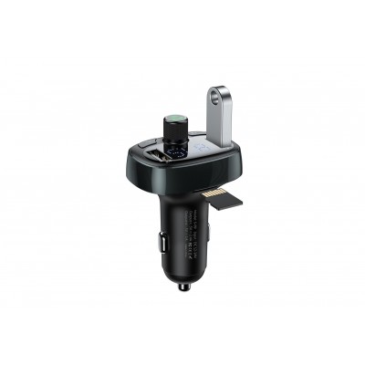 FM - Трансмиттер BASEUS T typed S-09, 2*USB, 3.4A, тусклый, дисплей + Bluetooth, FM, SD/TF FM - Трансмиттер BASEUS T typed S-09, 2*USB, 3.4A, тусклый, дисплей + Bluetooth, FM, SD/TF