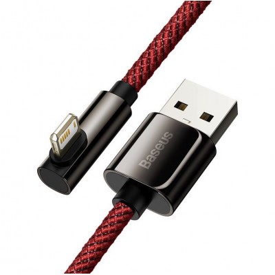 Кабель USB BASEUS Legend Series Elbow, USB - Lightning, 2.4А, 2 м, красный Кабель USB BASEUS Legend Series Elbow, USB - Lightning, 2.4А, 2 м, красный