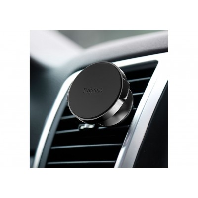 Автомобильный держатель BASEUS Small ears, магнитный, черный, на воздуховод, компактный с регулеровкой Автомобильный держатель BASEUS Small ears, магнитный, черный, на воздуховод, компактный с регулеровкой
