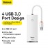 Переходник/Адаптер BASEUS Lite Series 4-Port, Разветвитель, USB - 4xUSB3.0, белый, кабель 0,25см Переходник/Адаптер BASEUS Lite Series 4-Port, Разветвитель, USB - 4xUSB3.0, белый, кабель 0,25см