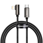 Кабель USB-C BASEUS Legend Series Elbow, Type-C - Lightning, 20W, 1 м, черный