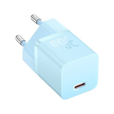 Зарядное устройство BASEUS GaN5 Fast Charger(mini) USB-C, 3A, 30W, синий Зарядное устройство BASEUS GaN5 Fast Charger(mini) USB-C, 3A, 30W, синий