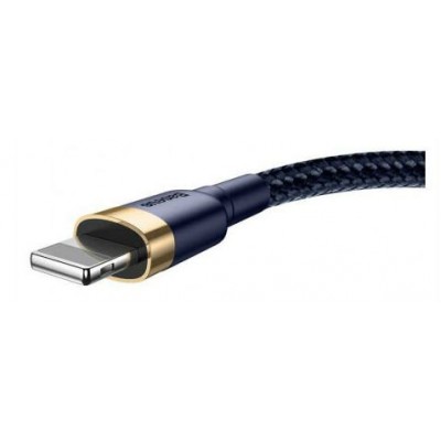 Кабель USB BASEUS Cafule, USB - Lightning, 1.5А, 2 м, золотой+синий Кабель USB BASEUS Cafule, USB - Lightning, 1.5А, 2 м, золотой+синий