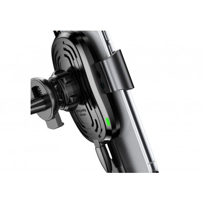 Автомобильный держатель BASEUS Gravity Car, с беспроводной зарядкой, 2A, 10W, черный, на воздуховод Автомобильный держатель BASEUS Gravity Car, с беспроводной зарядкой, 2A, 10W, черный, на воздуховод