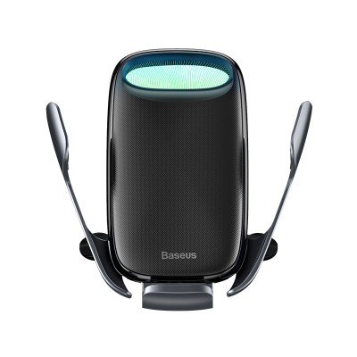 Автомобильный держатель BASEUS Aurora Electric Holder, с беспроводной зарядкой, 2A, 15W, черный, на воздуховод Автомобильный держатель BASEUS Aurora Electric Holder, с беспроводной зарядкой, 2A, 15W, черный, на воздуховод