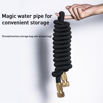 Пистолет для автомойки BASEUS Simple Life 15m, черный, с телескопической водопроводной трубкой Magic Пистолет для автомойки BASEUS Simple Life 15m, черный, с телескопической водопроводной трубкой Magic