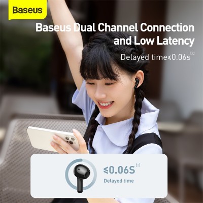 Беспроводные наушники BASEUS Bowie E3, Bluetooth, 35 мАч, черный Беспроводные наушники BASEUS Bowie E3, Bluetooth, 35 мАч, черный