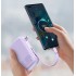 Портативный аккумулятор BASEUS Qpow Digital Display, 3A, 20000 мА⋅ч, фиолетовый, с кабелем Type-C Портативный аккумулятор BASEUS Qpow Digital Display, 3A, 20000 мА⋅ч, фиолетовый, с кабелем Type-C