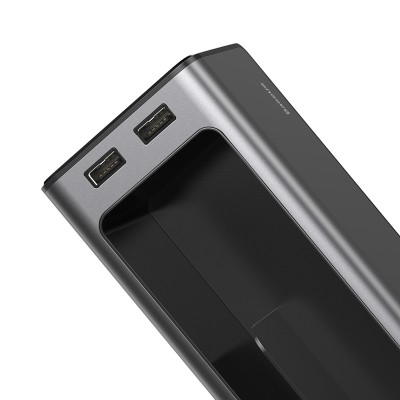 Автомобильный органайзер BASEUS Deluxe, 2*USB + 1 отсек + подстаканник, черный Автомобильный органайзер BASEUS Deluxe, 2*USB + 1 отсек + подстаканник, черный