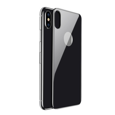 Защитное стекло BASEUS SGAPIPHX-4D0G для iPhone X, 0.3mm, заднее, серый Защитное стекло BASEUS SGAPIPHX-4D0G для iPhone X, 0.3mm, заднее, серый