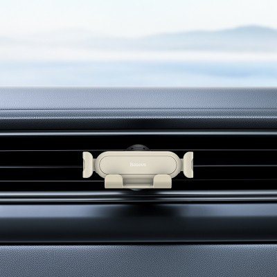 Автомобильный держатель BASEUS Stable Gravitational Lite (Air Outlet Version), кремовый, на воздуховод Автомобильный держатель BASEUS Stable Gravitational Lite (Air Outlet Version), кремовый, на воздуховод