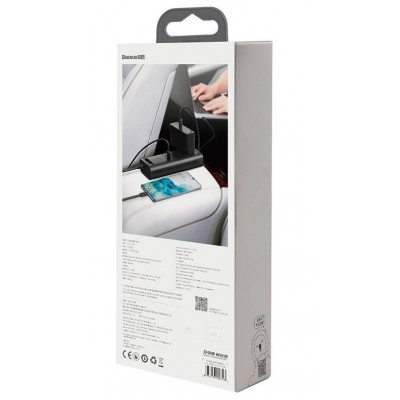 Автомобильный инвертор BASEUS In-car Inverter CN/EU, черный, 150W Автомобильный инвертор BASEUS In-car Inverter CN/EU, черный, 150W