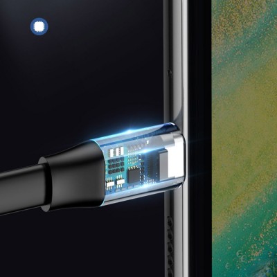 Кабель USB BASEUS Simple HW, USB - Type-C, 5А, 23 см, золотой+синий Кабель USB BASEUS Simple HW, USB - Type-C, 5А, 23 см, золотой+синий