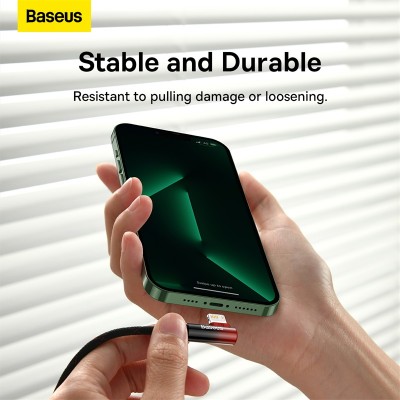 Кабель USB BASEUS MVP 2 Elbow-shaped Fast Charging, USB - Lightning, 2.4А, 1 м, черно-красный, угловой Кабель USB BASEUS MVP 2 Elbow-shaped Fast Charging, USB - Lightning, 2.4А, 1 м, черно-красный, угловой