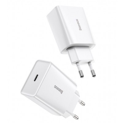 Зарядное устройство BASEUS Speed Mini USB-C, 3A, белый, 20W Зарядное устройство BASEUS Speed Mini USB-C, 3A, белый, 20W