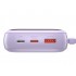 Портативный аккумулятор BASEUS Qpow Digital Display, 3A, 20000 мА⋅ч, фиолетовый, с кабелем Type-C Портативный аккумулятор BASEUS Qpow Digital Display, 3A, 20000 мА⋅ч, фиолетовый, с кабелем Type-C