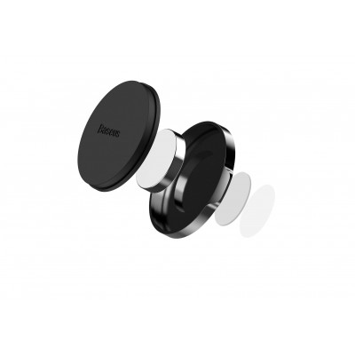 Автомобильный держатель BASEUS Small ears, магнитный, черный, на клею, плоский Автомобильный держатель BASEUS Small ears, магнитный, черный, на клею, плоский