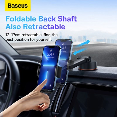 Автомобильный держатель BASEUS Easy Control Clamp Car Mount Holder Pro (Suction Cup Version), черный, на присоске Автомобильный держатель BASEUS Easy Control Clamp Car Mount Holder Pro (Suction Cup Version), черный, на присоске