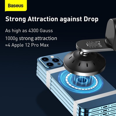 Автомобильный держатель BASEUS Big Energy Car Mount, с беспроводной зарядкой, 2A, 15W, черный, на воздуховод+клей Автомобильный держатель BASEUS Big Energy Car Mount, с беспроводной зарядкой, 2A, 15W, черный, на воздуховод+клей