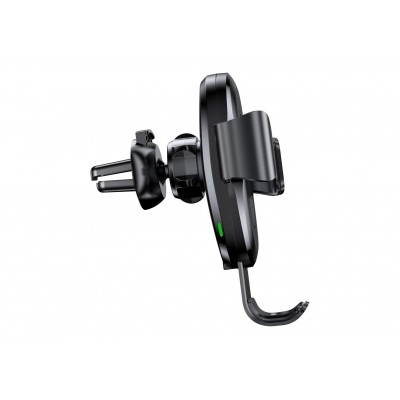 Автомобильный держатель BASEUS Gravity Car, с беспроводной зарядкой, 2A, 10W, черный, на воздуховод Автомобильный держатель BASEUS Gravity Car, с беспроводной зарядкой, 2A, 10W, черный, на воздуховод