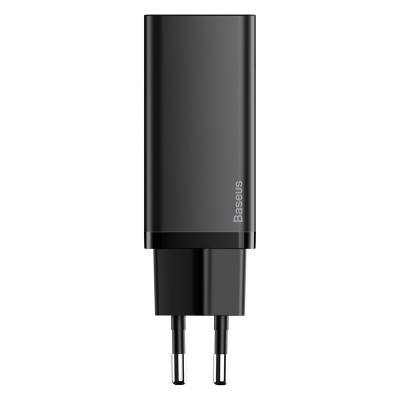 Зарядное устройство BASEUS GaN2 lite USB+USB-C, 3A, 65W, черный Зарядное устройство BASEUS GaN2 lite USB+USB-C, 3A, 65W, черный