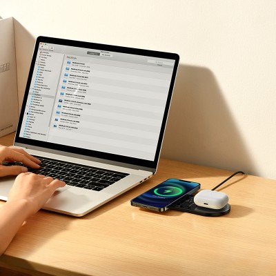 Беспроводное зарядное устройство BASEUS Digital LED Display 2in1 Wireless Charger 20W Universal version, 2A, 20W, черный Беспроводное зарядное устройство BASEUS Digital LED Display 2in1 Wireless Charger 20W Universal version, 2A, 20W, черный